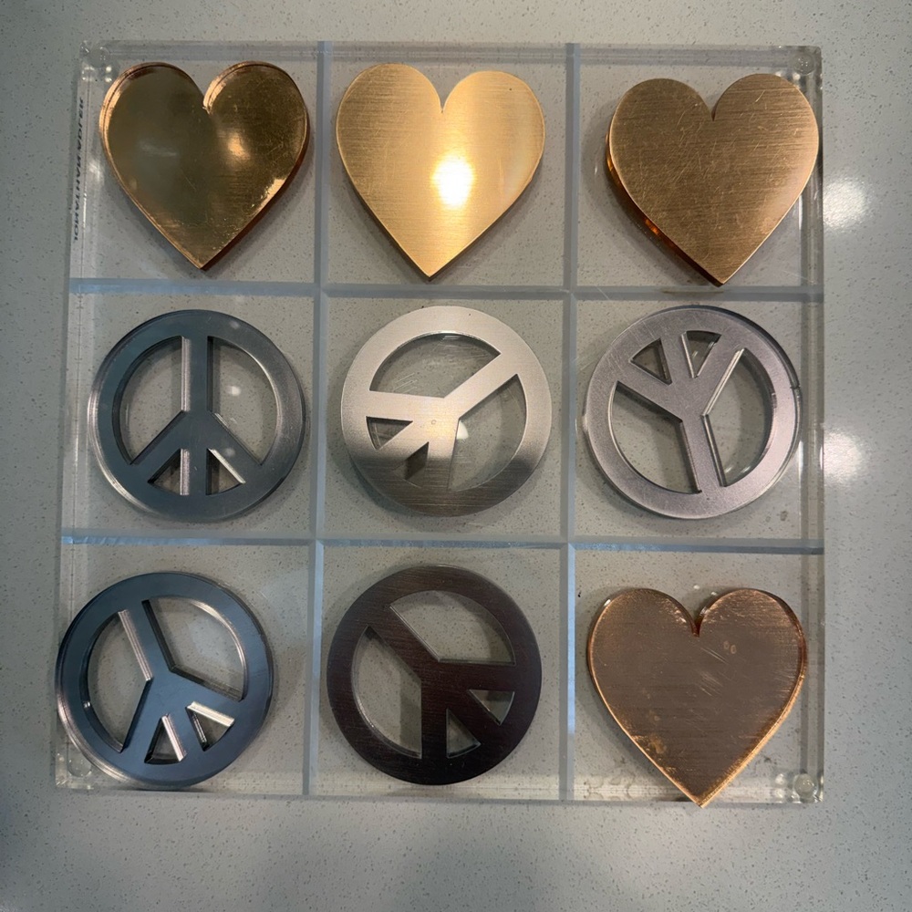 Jonathan Adler Silver and Gold Tic Tac Toe Set - Picture 2 of 3